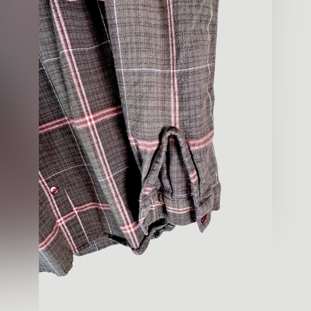 VILA Women’s Plaid Button Down Shirt in 100% cotton - Picture 3 of 8